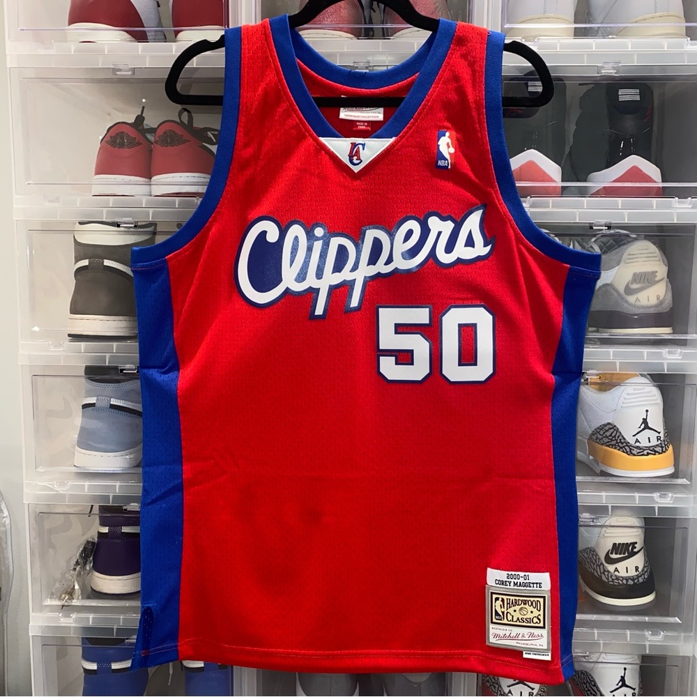 ❌SOLD❌ 🏀🔵🔴 Swingman Jersey Los Angeles Clippers 2000-01 Corey Maggette 🔴🔵🏀